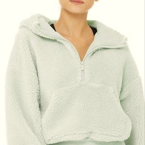 Alo YogaWomen's Green Half Zip Hoodie